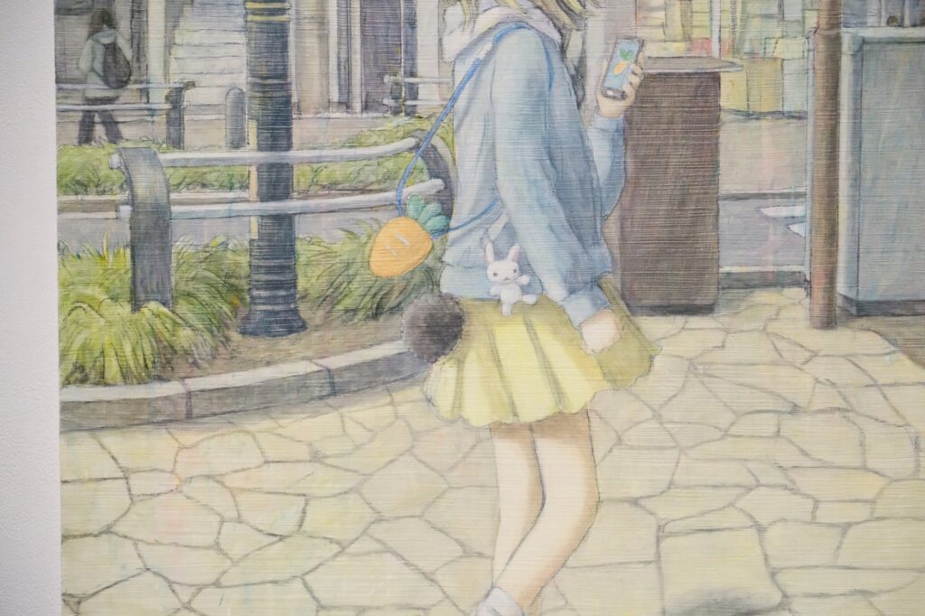 くらやえみ「散歩道」アート鑑賞レポート｜アニメ風の女の子が映す儚い日々の特別さ｜アート数奇